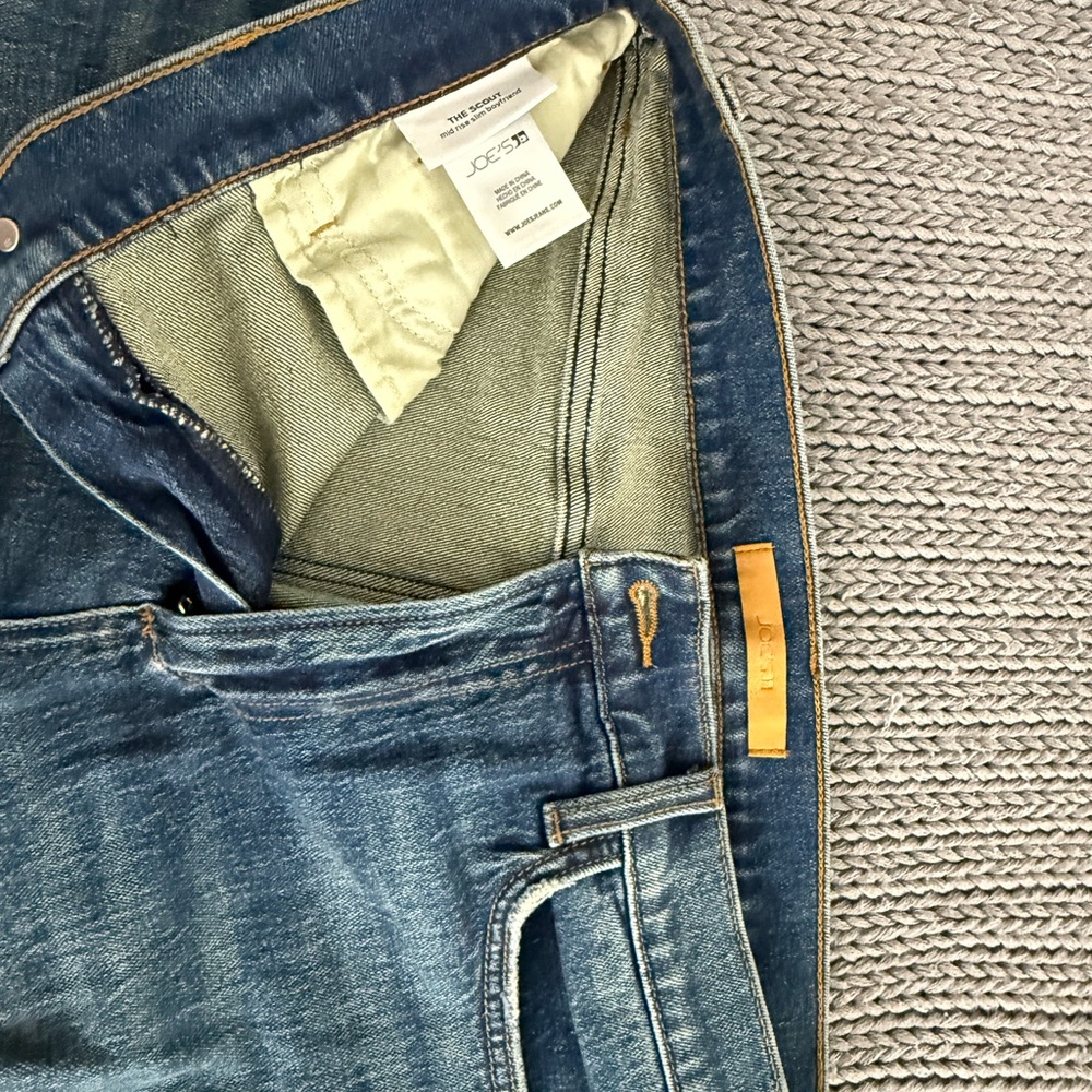 Joe's Jeans Blue Distressed Slim Boyfriend Jeans - The Scout - Picture 5 of 9